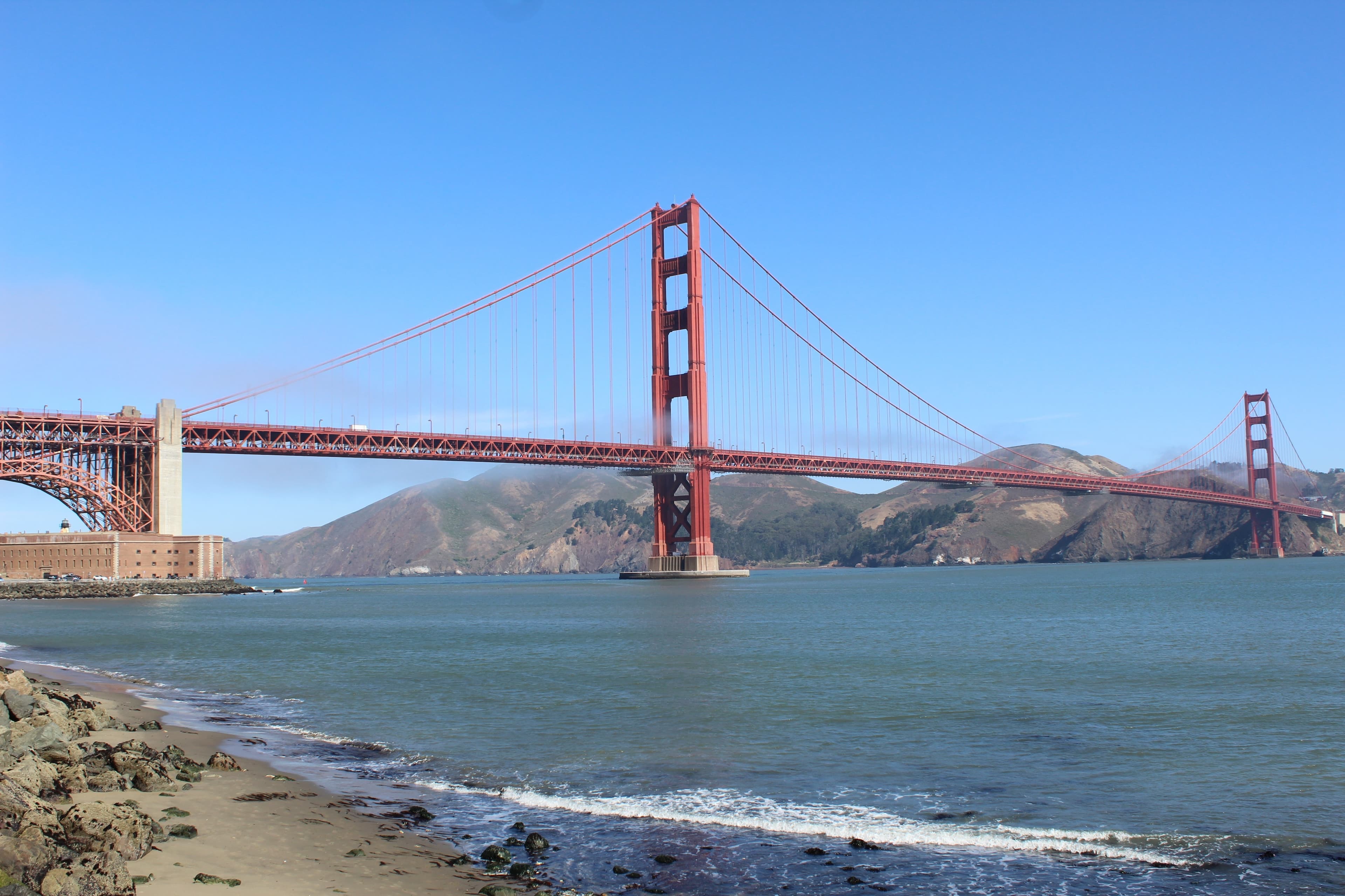 Golden Gate Bridge with San Francisco skyline